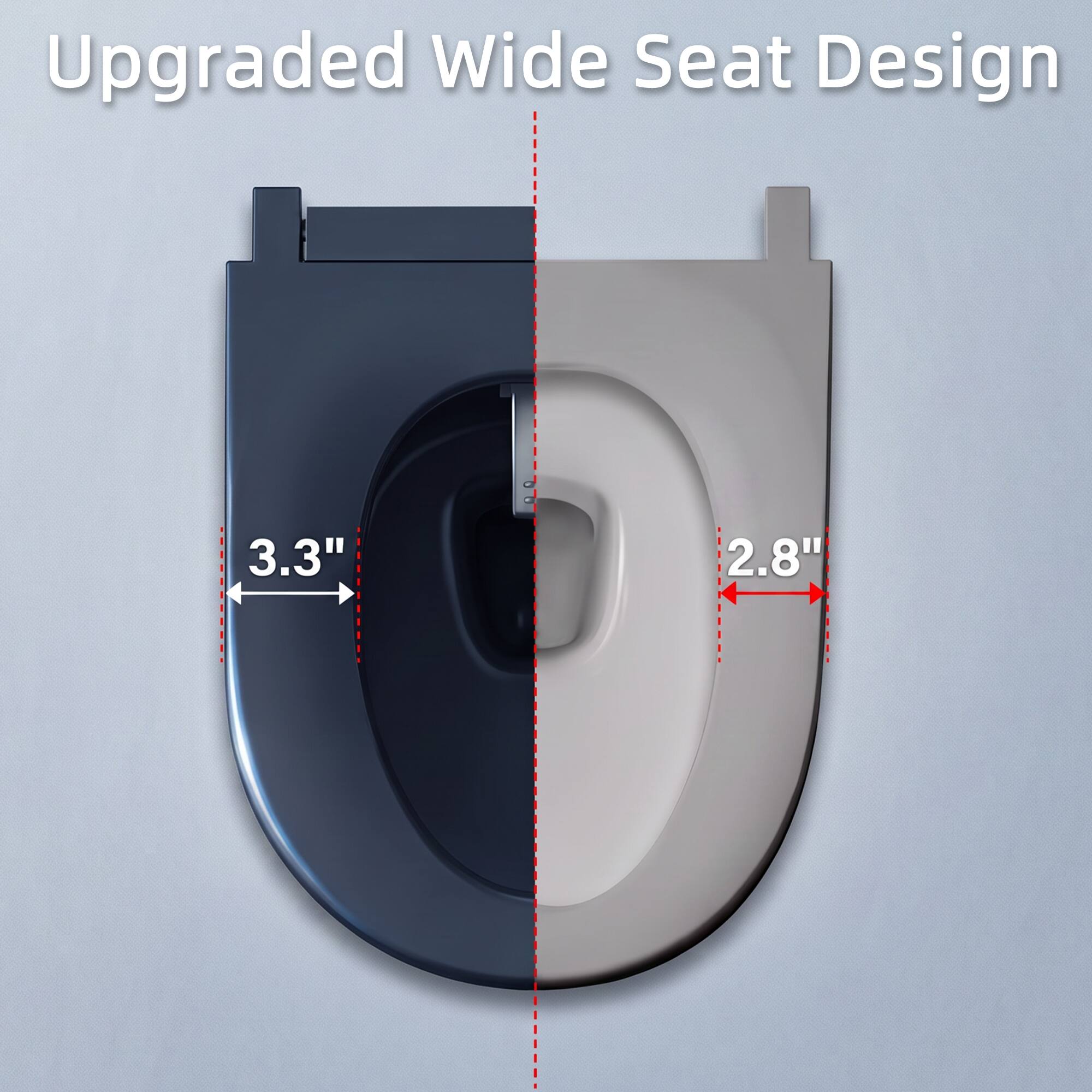 Upgraded Wide Seat Design

3.3" 2.8"