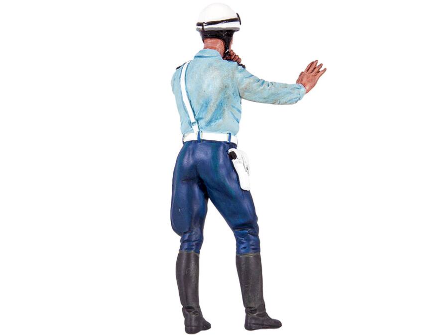 Alt View 3. Le Mans Miniatures - 1975-1980 Paul French Police Motorcycle Officer Figurine for 1/18 Scale Models by Le Mans Miniatures.