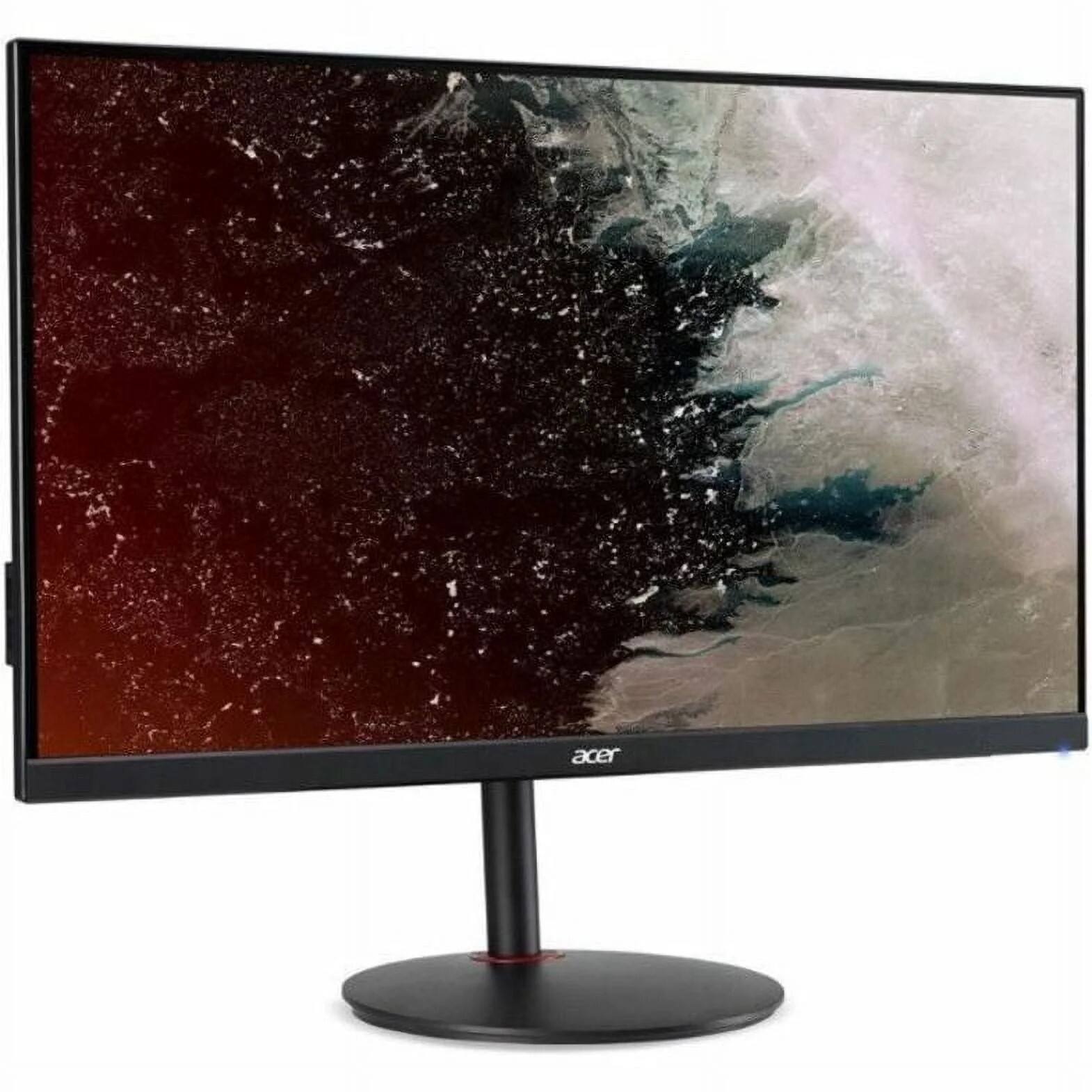 Left. Acer - Acer Nitro 27" WQHD IPS 180Hz 1ms Gaming Monitor - 2560 x 1440 WQHD @ 180 Hz - In-plane Switching (IPS) Technology - 350 - Black.