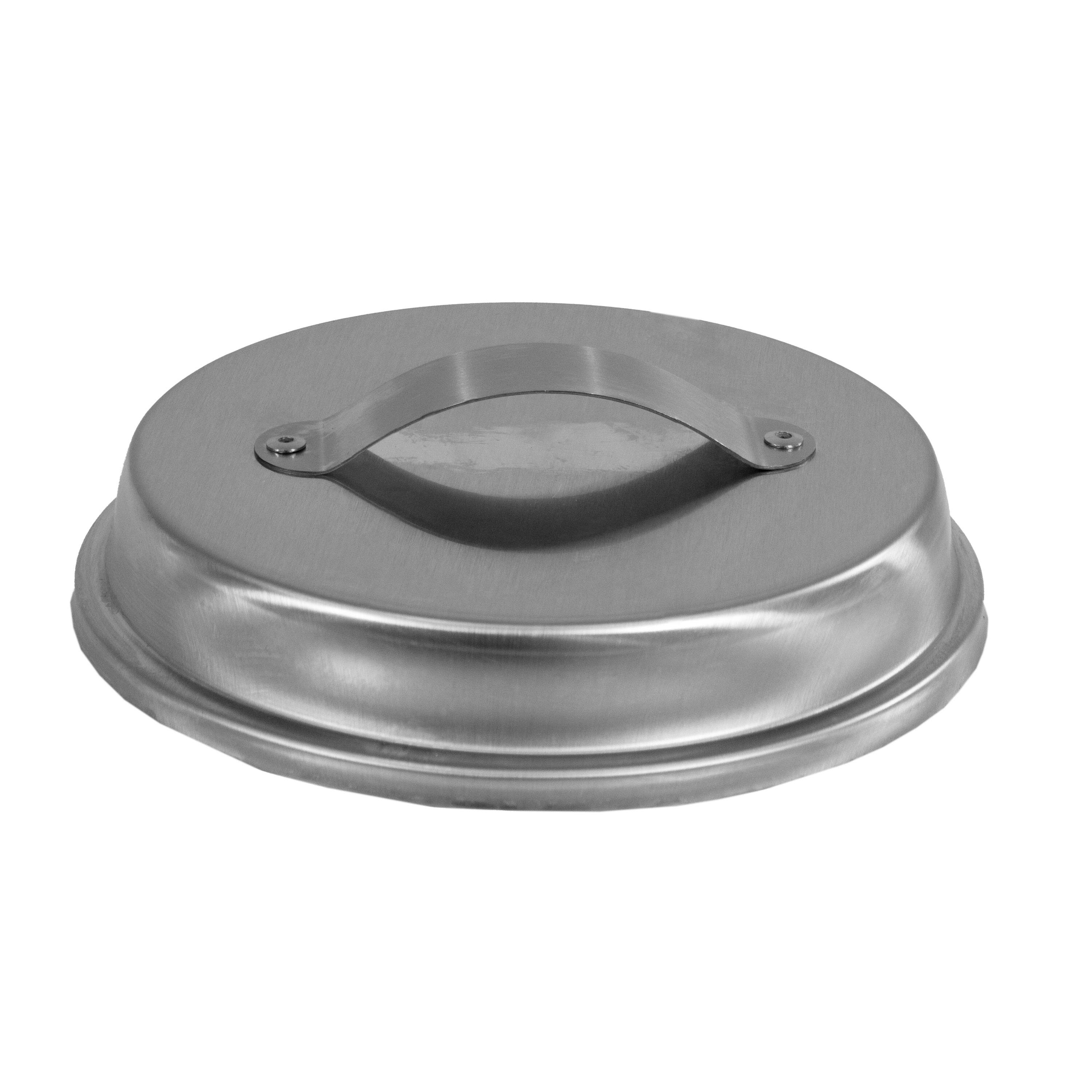 Alt View 8. Sunnydaze - 3-pc Accessory Kit for Smokeless Tabletop Fire Pit - 7-in. - Silver.