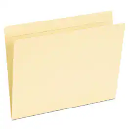Tops Business Forms - Top Tab Pocket Folders, Straight Tabs, Letter Size, Manila, 50/Box