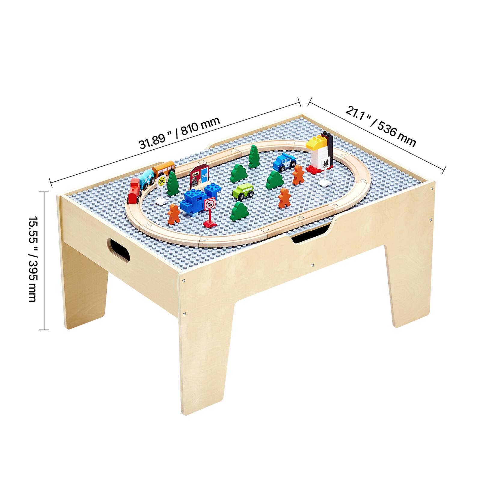 - 31.89" / 810 mm
- 21.1" / 536 mm
- 15.55" / 395 mm