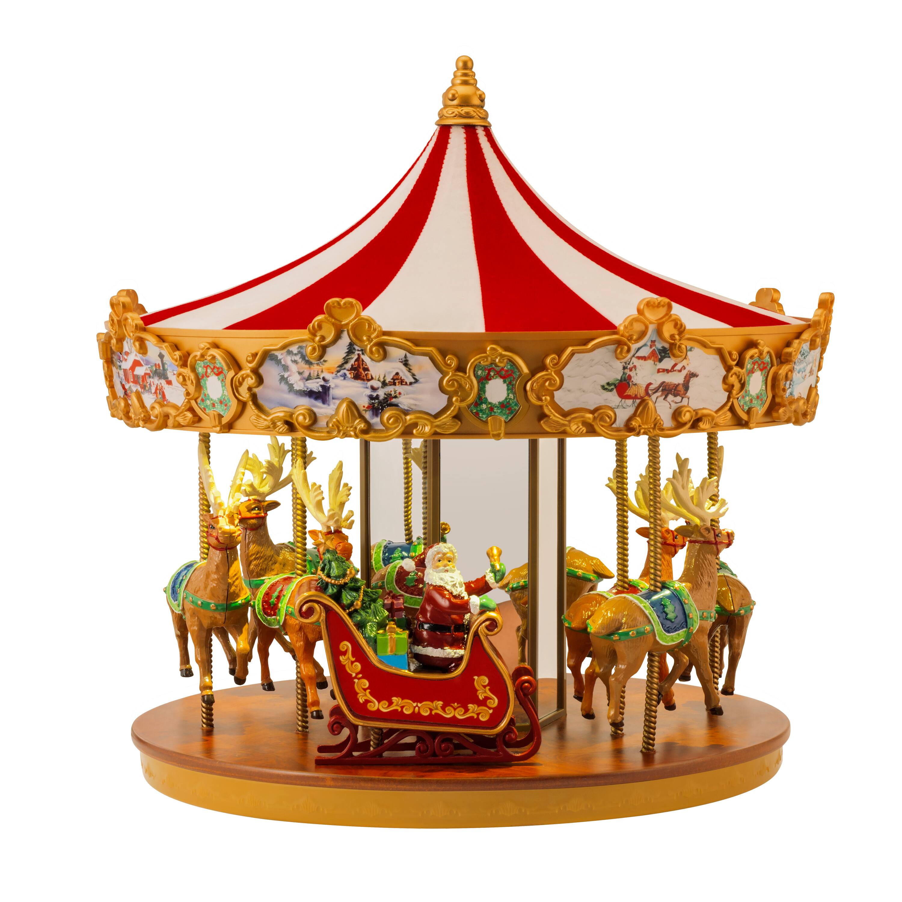 Front. Mr Christmas - 12" Very Merry Carousel.
