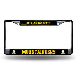 Rico Industries - Appalachian State Mountaineers Metal License Plate Frame - Standard 12 x 6 in - Black - Multi