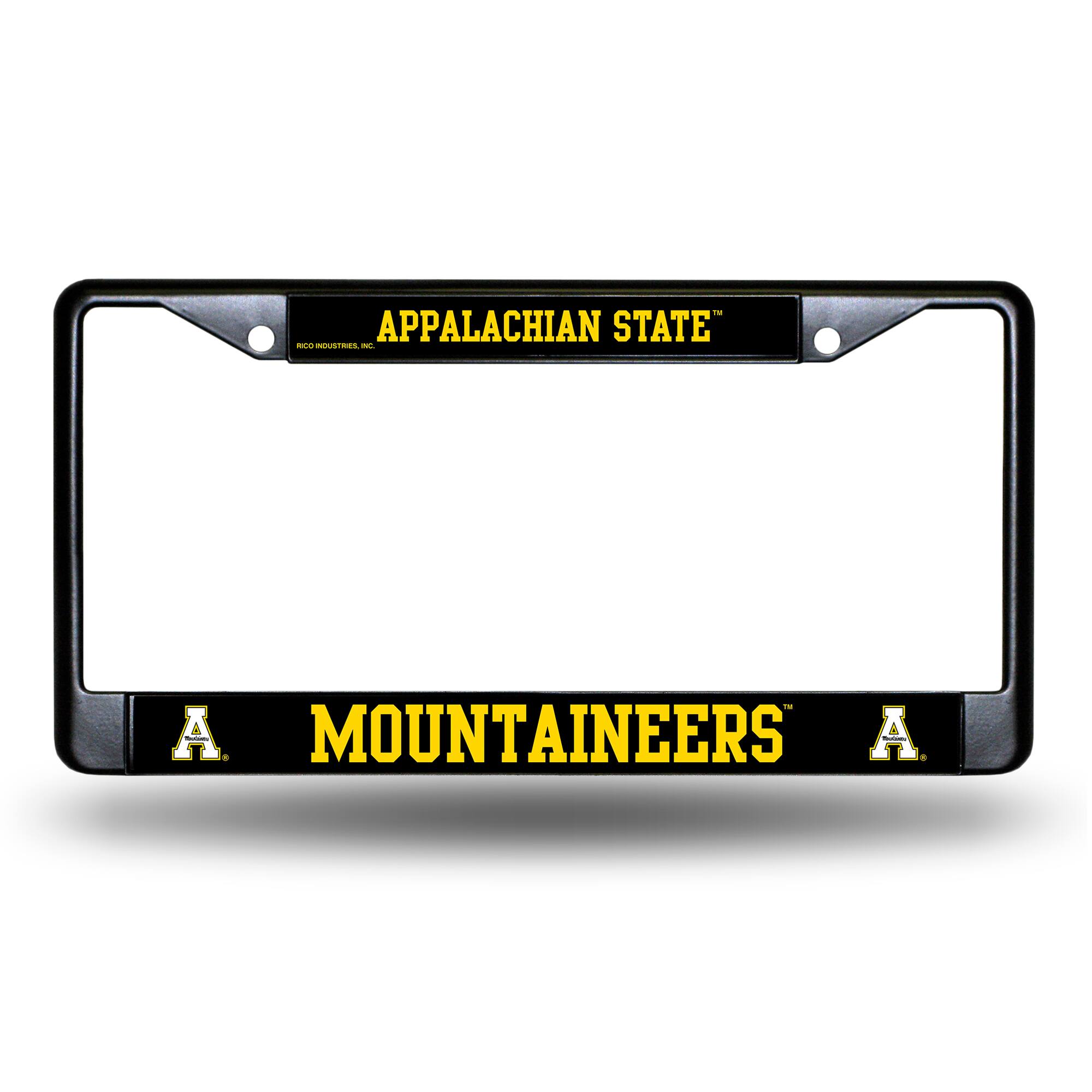 Appalachian State Mountaineers Black Metal License Plate Frame