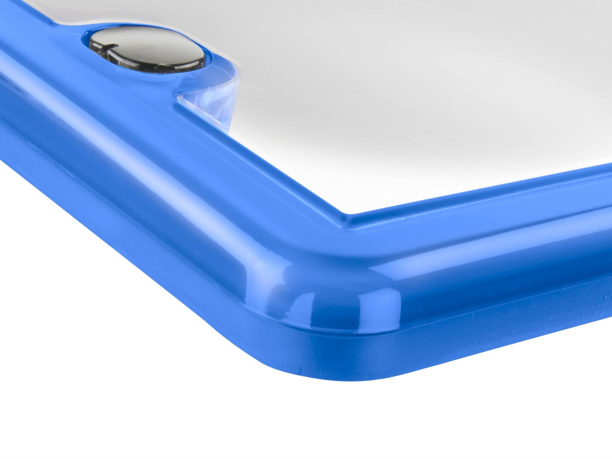 Alt View 1. WeatherTech - ClearCover | License Plate Frame with Clear Cover Lens, Multi-Flex Gasket and Stainless Steel Hardware - Baby Blue.