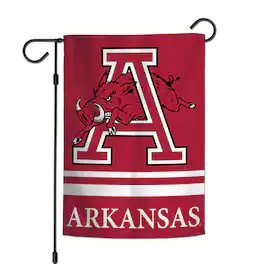 WinCraft - Arkansas Razorbacks 12'' x 18'' Double-Sided College Vault Garden Flag - Multicolor