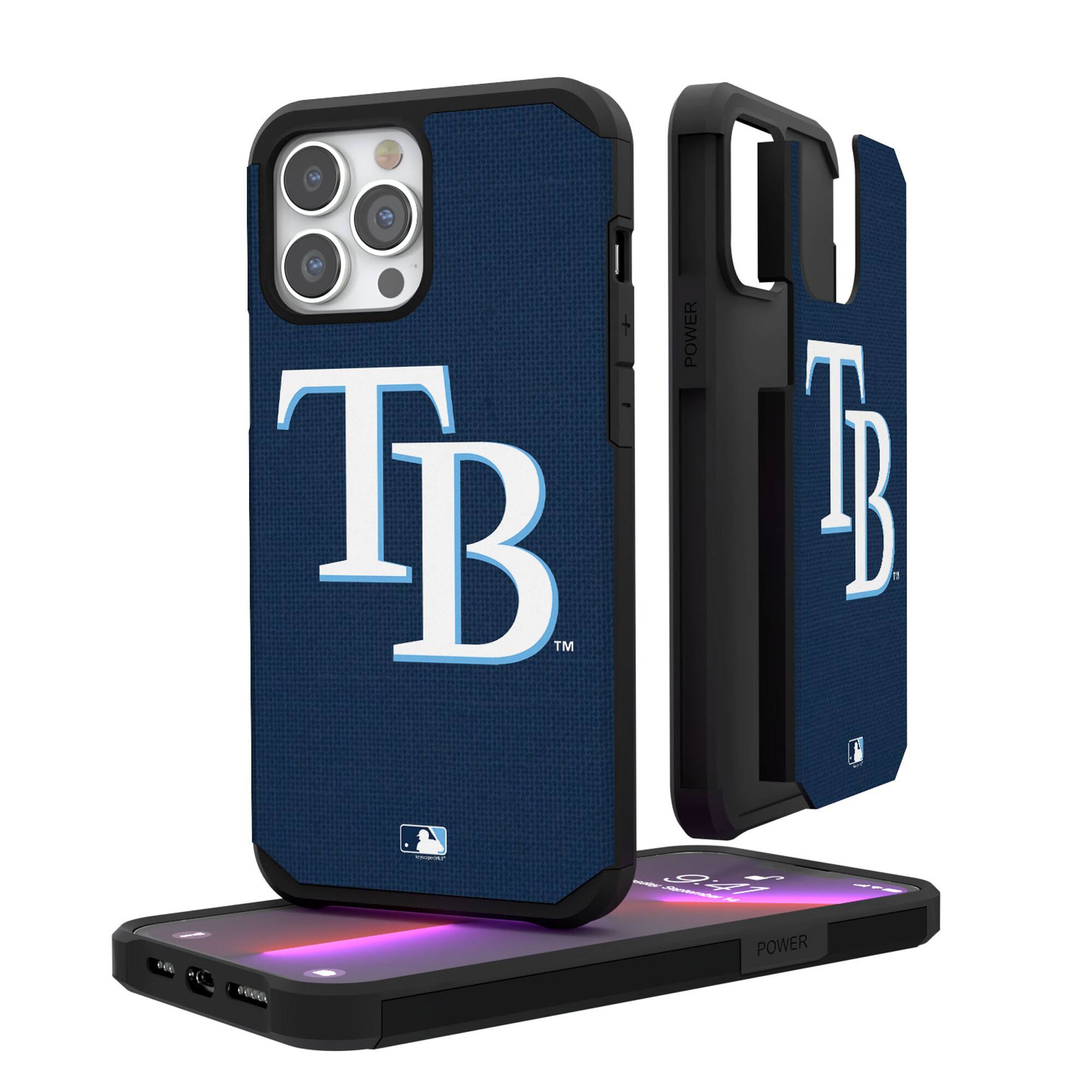 Keyscaper - MLB - Tampa Bay Rays iPhone Solid Design Rugged Case - 16 - Multicolor price history on PriceWatchPro
