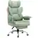 Front. GTPlayer - 400lbs Heavy Duty Computer Chair Faux Leather Comfortable Ergonomic Gaming Chair with Soft Armrests,Gray Green - Gray Green.