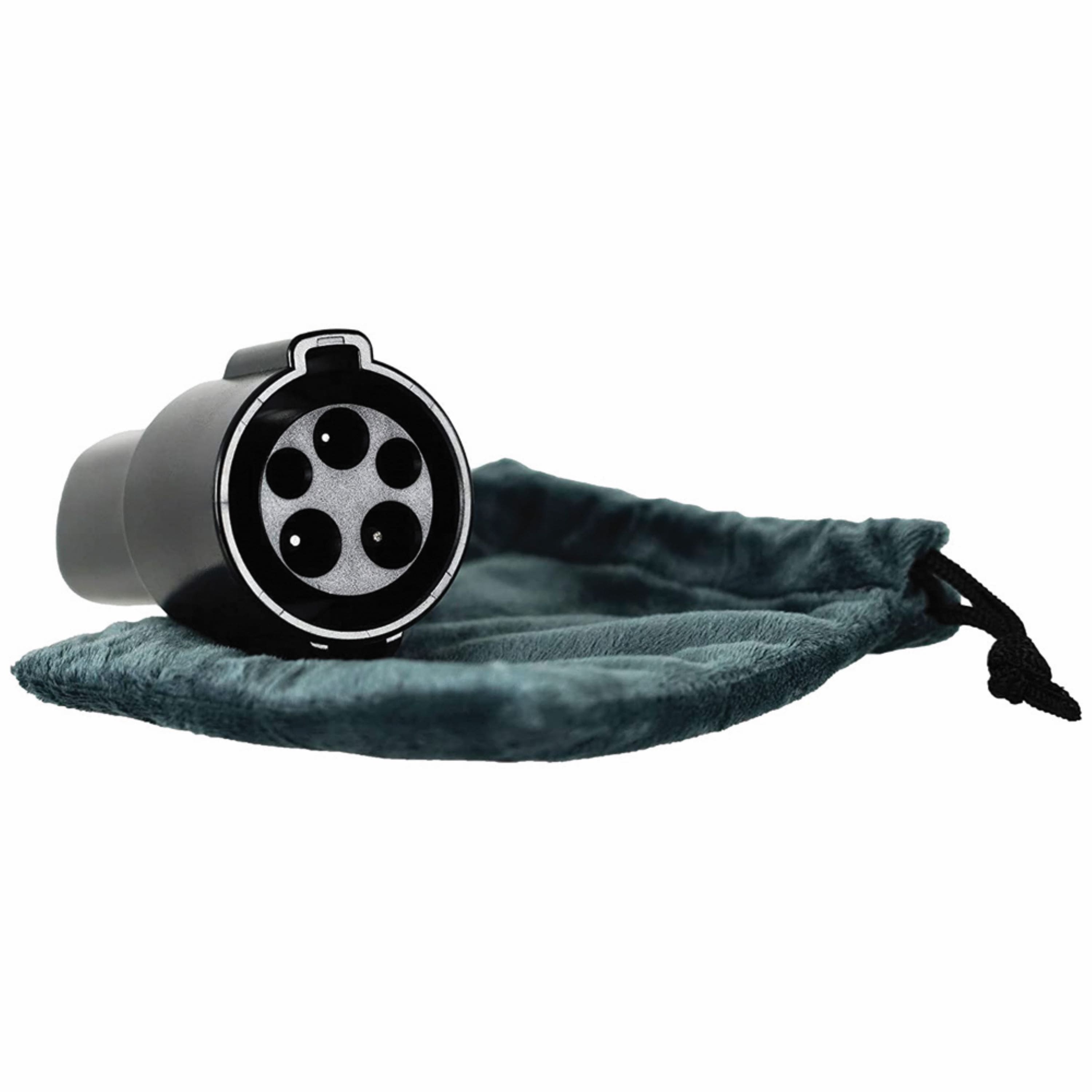 Alt View 1. Schumacher Electric - SA914 EV Adapter – J1772 to Tesla Connector, Compatible with Tesla Vehicles and J1772 Chargers - Black.