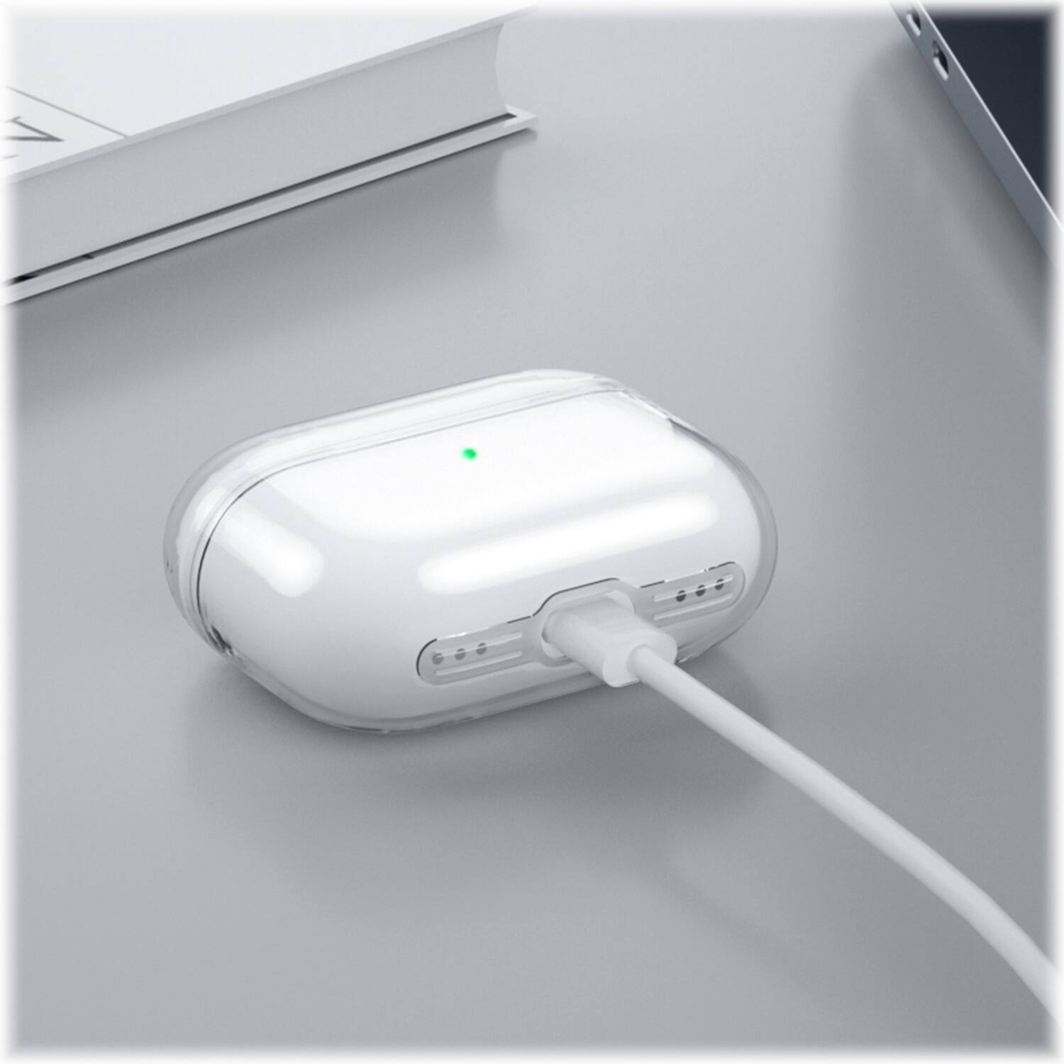 Alt View 12. SaharaCase - Hybrid Flex Series Case for Apple AirPods Pro (2nd Generation) - Clear.