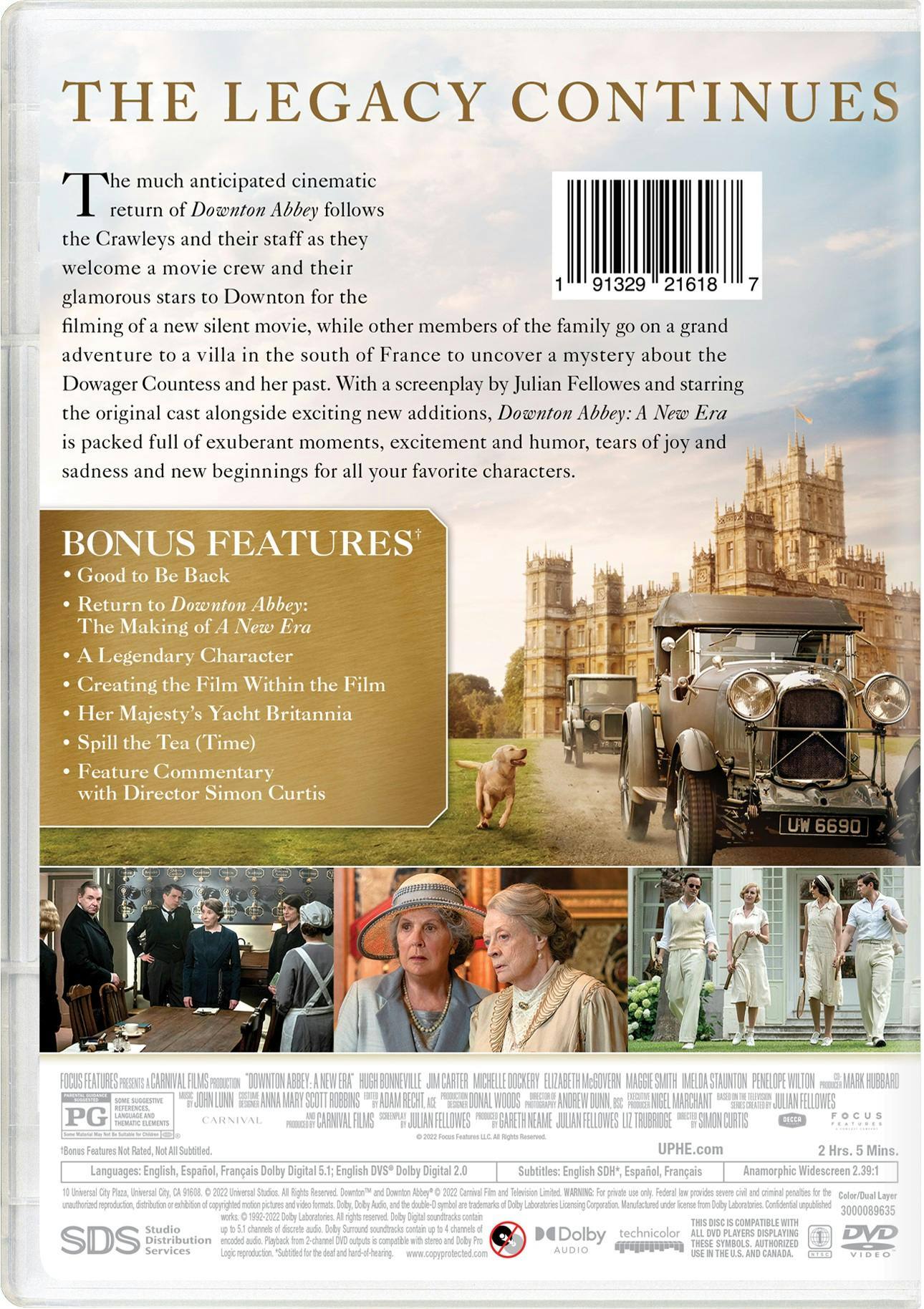 Back. Downton Abbey: A New Era [DVD].