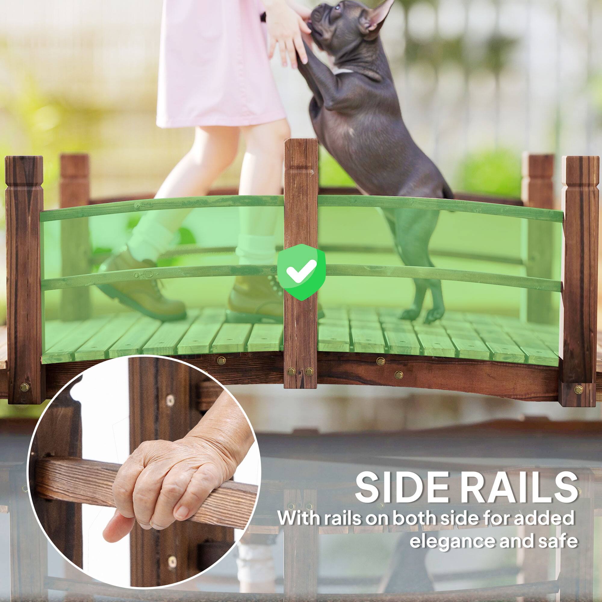 SIDE RAILS
With rails on both side for added elegance and safe