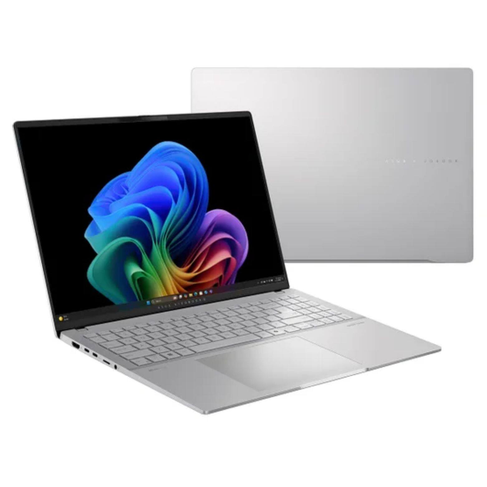 Alt View 4. ASUS - Vivobook S16 16" OLED Copilot+ AMD Ryzen AI 9 365 2.0 GHz up to 5.0 GHz 32GB 1TB SSD AMD Radeon 880M Windows 11 Home - Silver.