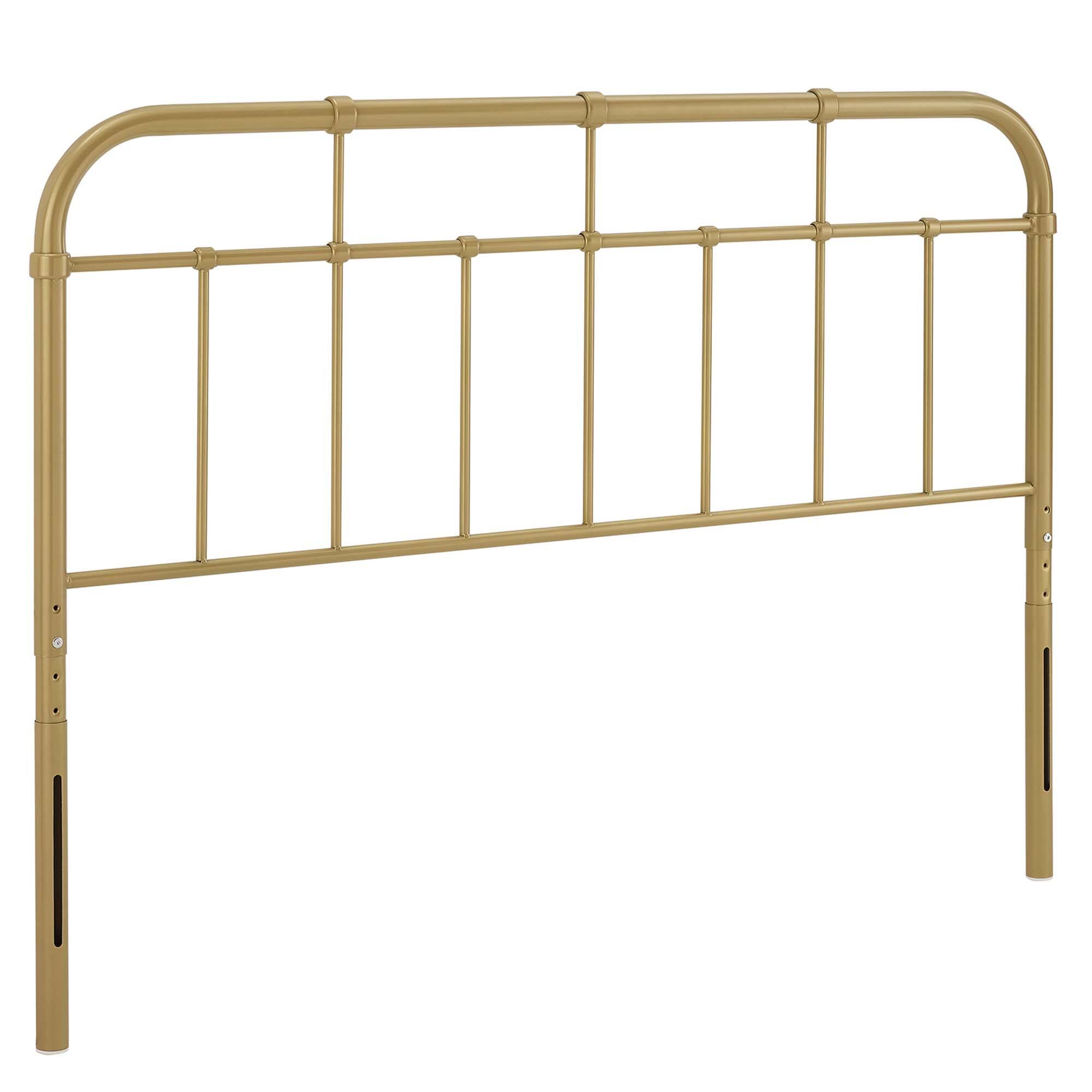 Angle. Modway - Alessia Metal Headboard by Modway - Gold.