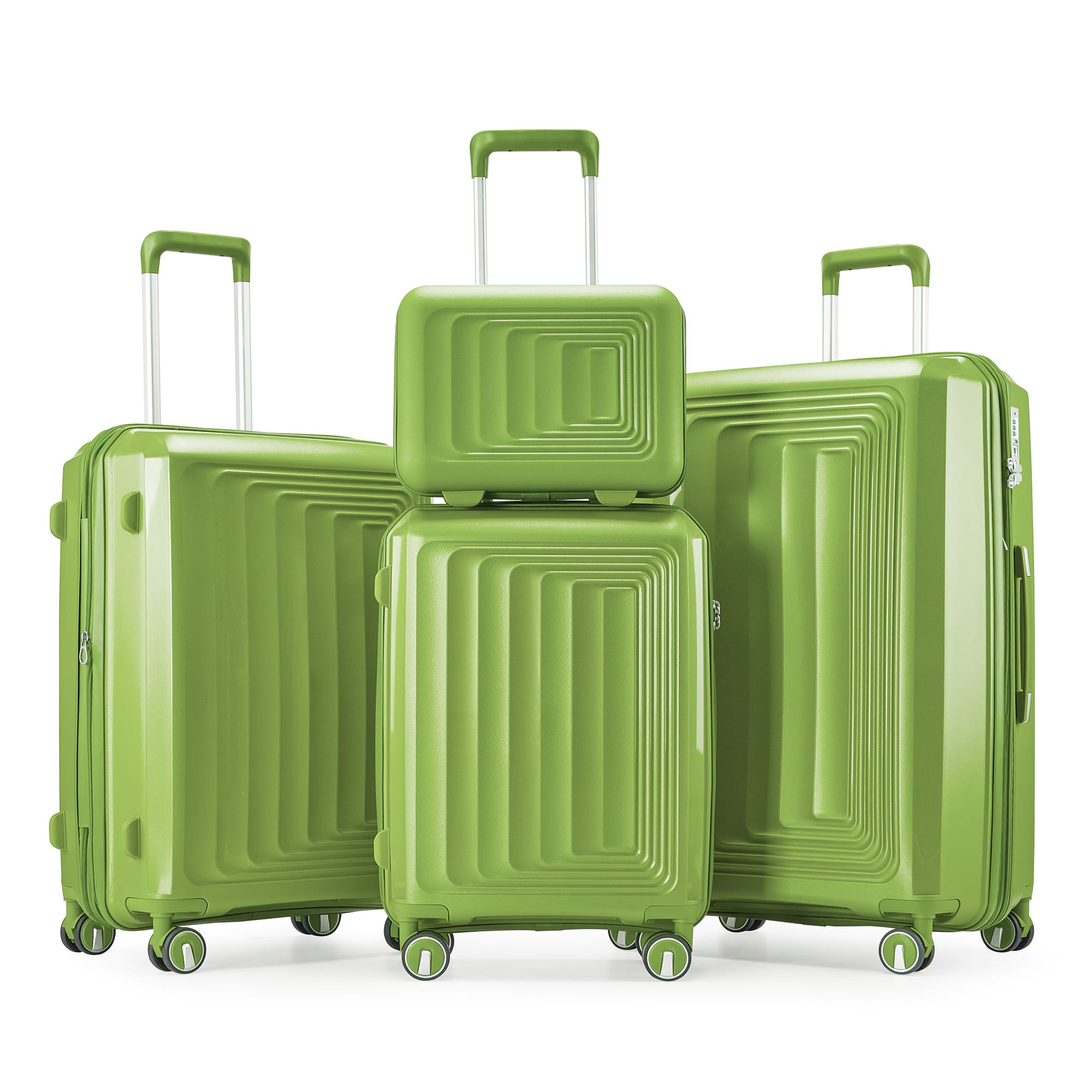 SM10 52.56 2本set APRILSOUL Luggage Piece Sets Hard Shell Lightweight TSA Lock Carry