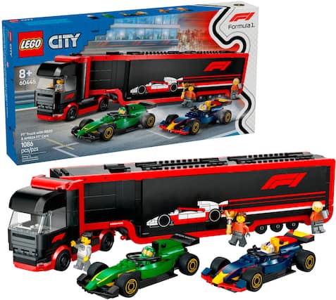 * Lego City 8+ 60445 Formula 1. FI with RB20 F1* Truck and FT Cars & AMR24 1086 pcs/pzs.