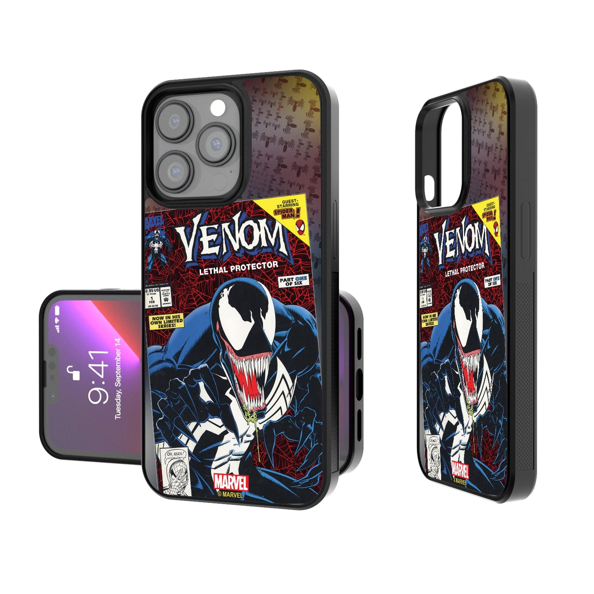 Sure, here is the corrected and grouped text from the image:

---

**VENOM**  
LETHAL PROTECTOR  
PART OF  
MARVEL  

**9:41**  
Tuesday, September 14  

**VENOM**  
LETHAL PROTECTOR  
PART OF  
MARVEL  

**9:41**  
Tuesday, September 14  

**VENOM**  
LETHAL PROTECTOR  
PART OF  
MARVEL  

**9:41**  
Tuesday, September 14  

**VENOM**  
LETHAL PROTECTOR  
PART OF  
MARVEL  

**9:41**  
Tuesday, September 14  

**VENOM**  
LETHAL PROTECTOR  
PART OF  
MARVEL  

**9:41**  
Tuesday, September 14  

**VENOM**  
LETHAL PROTECTOR  
PART OF  
MARVEL  

**9:41**  
Tuesday, September 14  

**VENOM**  
LETHAL PROTECTOR  
PART OF  
MARVEL  

**9:41**  
Tuesday, September 14  

**VENOM**  
LETHAL PROTECTOR  
PART OF  
MARVEL  

