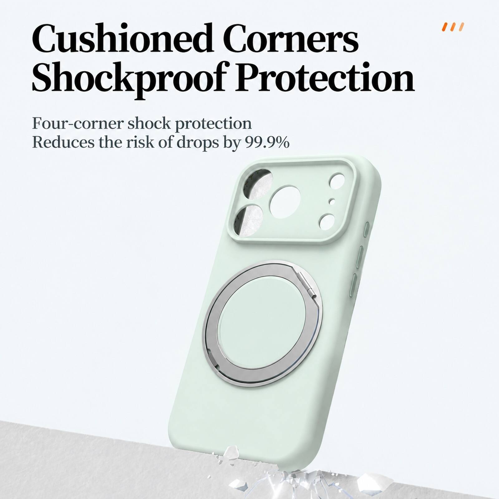 Dteck For Apple iPhone 18 Pro Liquid Silicone Magnetic Case Dual layer ...