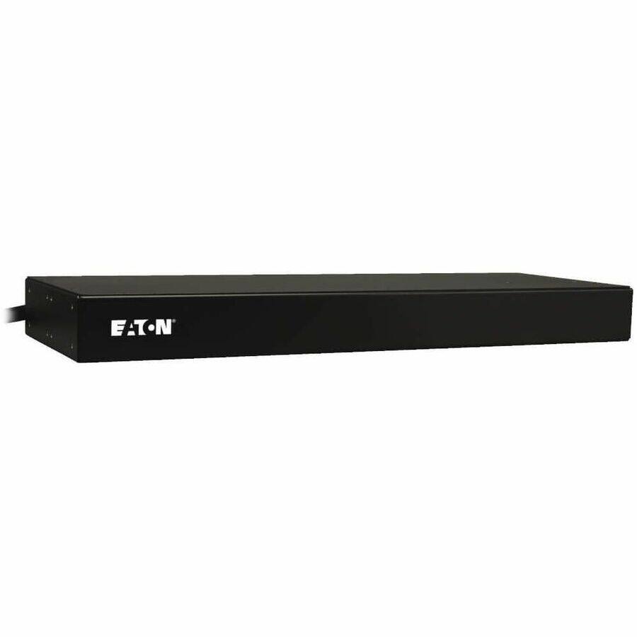 Alt View 1. Tripp Lite - Tripp Lite by Eaton PDU 1.9kW Single-Phase Monitored PDU 120V Outlets (8 5-15/20R) L5-20P/5-20P Adapter 12 ft. (3.66 m) - Black.
