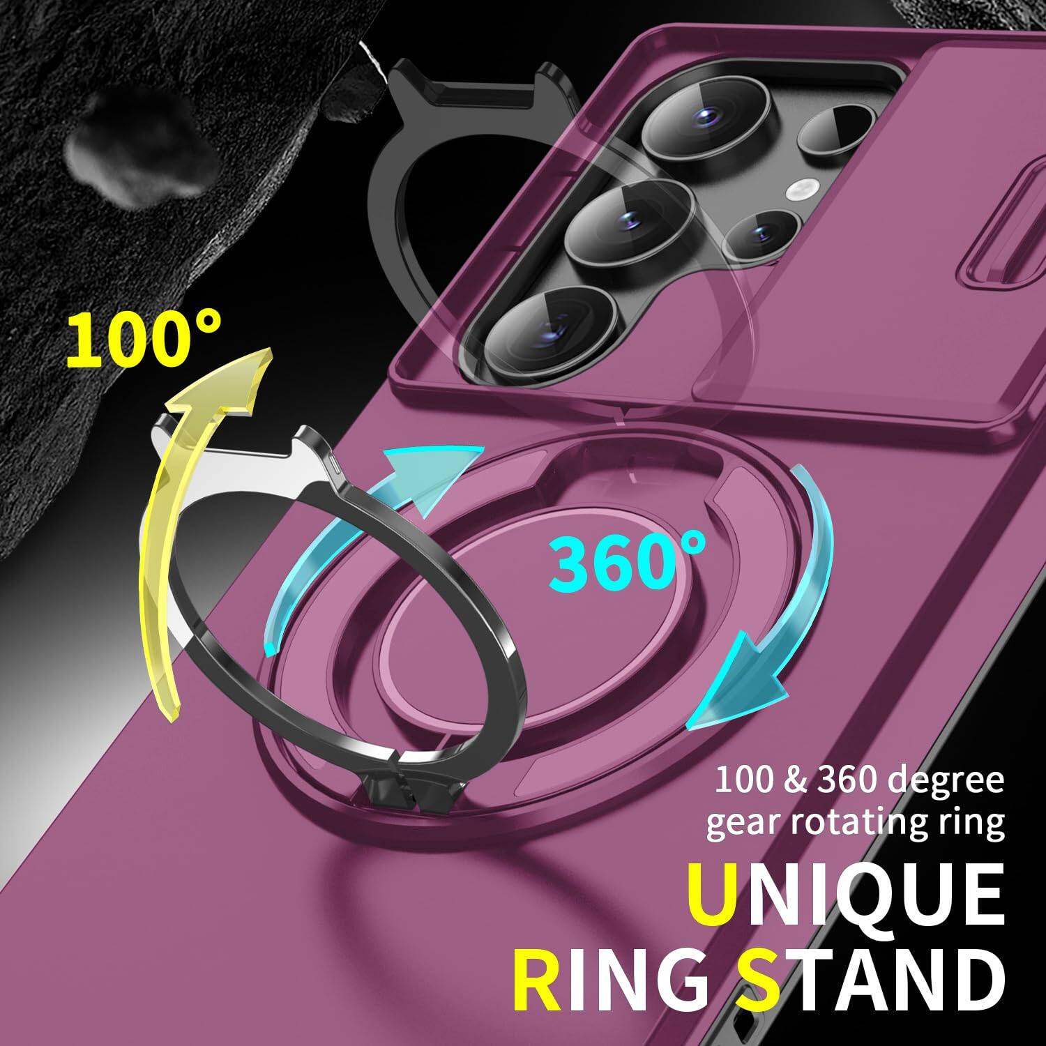 100
360
100 & 360 degree gear rotating ring UNIQUE RING STAND