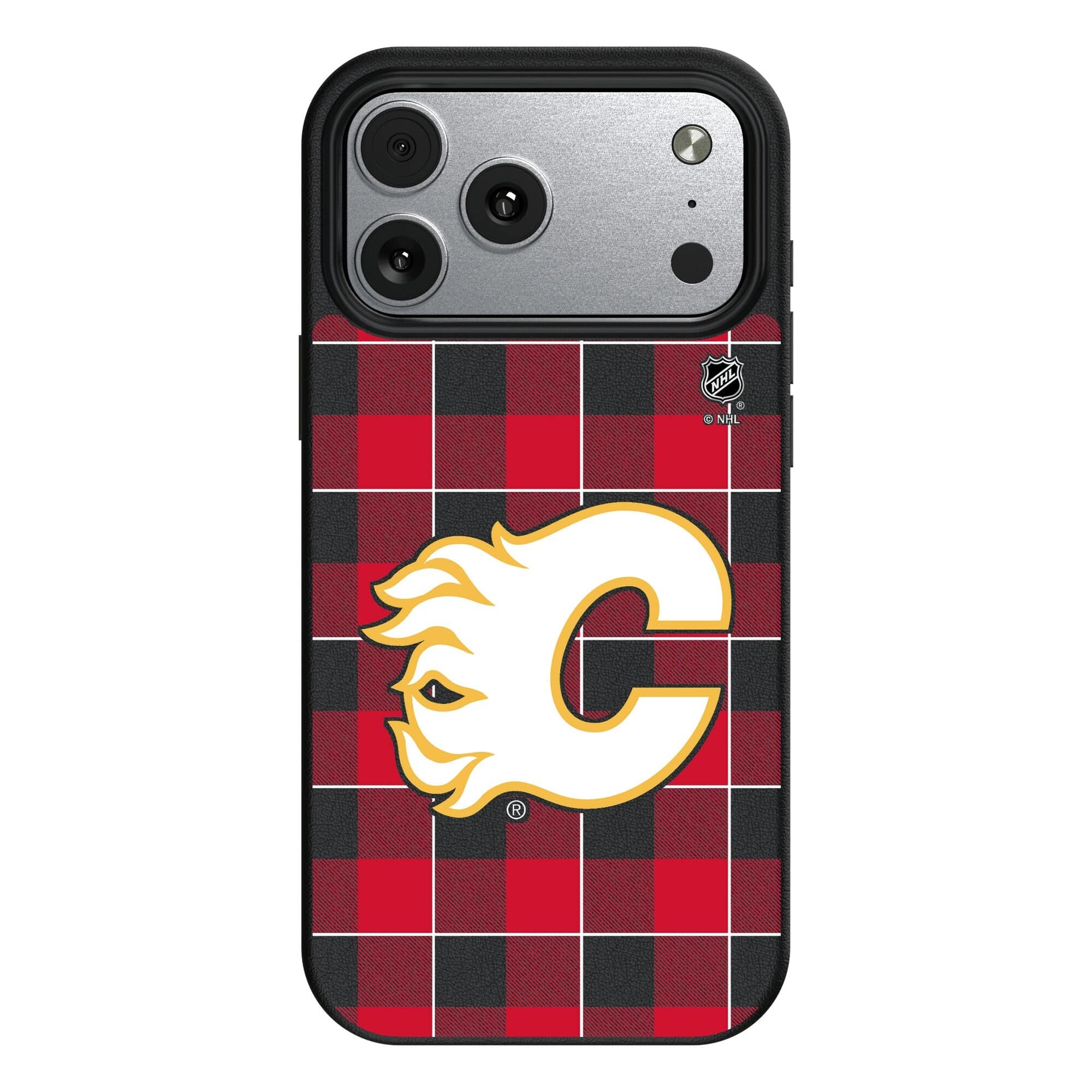 Keyscaper - NHL - Calgary Flames Plaid iPhone Magnetic Bump Case - 17 Pro - Black price history on PriceWatchPro