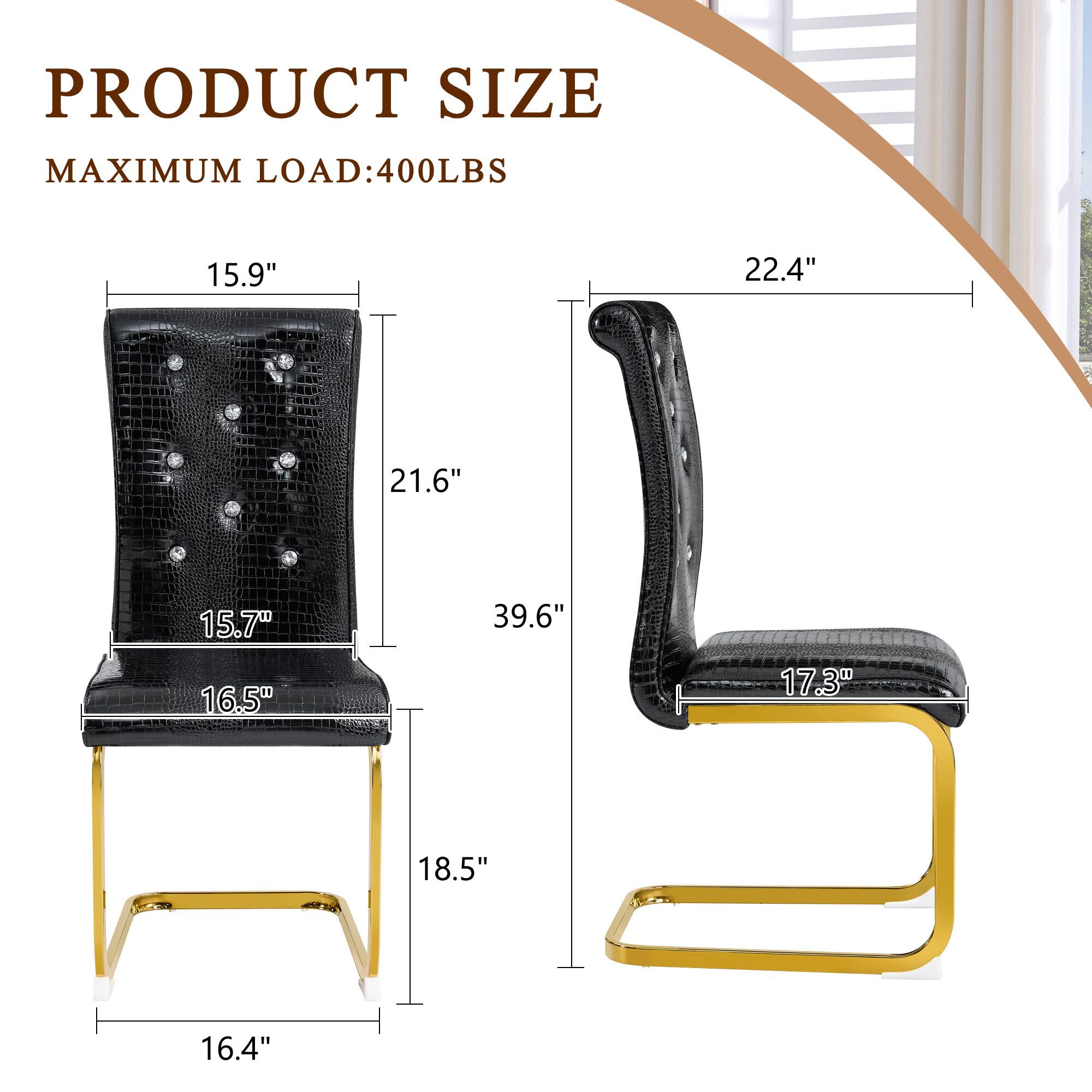 PRODUCT SIZE  
MAXIMUM LOAD: 400LBS  

15.9"  
21.6"  
15.7"  
16.5"  
18.5"  
16.4"  

22.4"  
39.6"  
17.3"