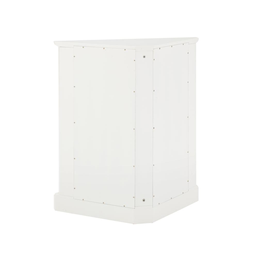 Left. Crosley Furniture - Shoreline Stackable Corner Kitchen Storage Pantry - White.