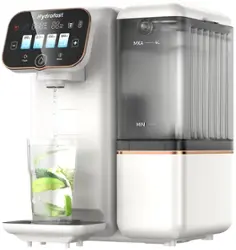 Hydrofast - B100 Countertop Reverse Osmosis Water Filter System, 6 Stage Filtration, 3:1 Pure to Drain, Water Purifier for Home - White - Front_Zoom