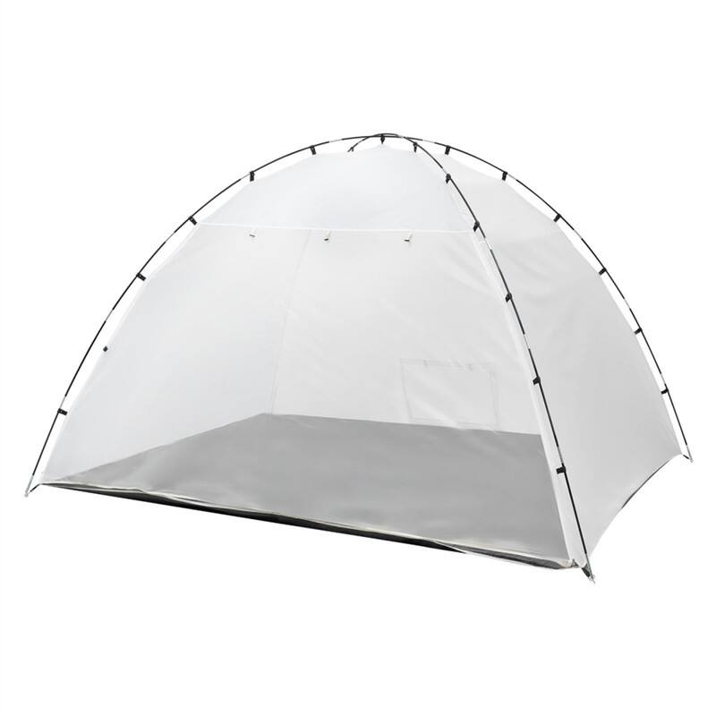 Alt View 1. HTUTWOO - Portable Paint Booth Tent - 115.35 x 90.55 x 74" Painting Station with Built-in Floor & Mesh Screen,Oxford Spray Shelter - White.