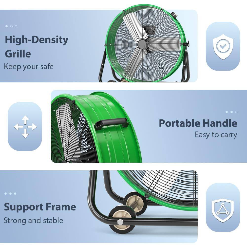 High-Density Grille  
Keep your safe  

Portable Handle  
Easy to carry  

Support Frame  
Strong and stable
