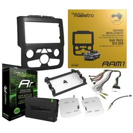Maestro - KIT-RAM1 Dash Kit + ADS-MRR Universal Radio Replacement & SWC Interface Bundle - Black