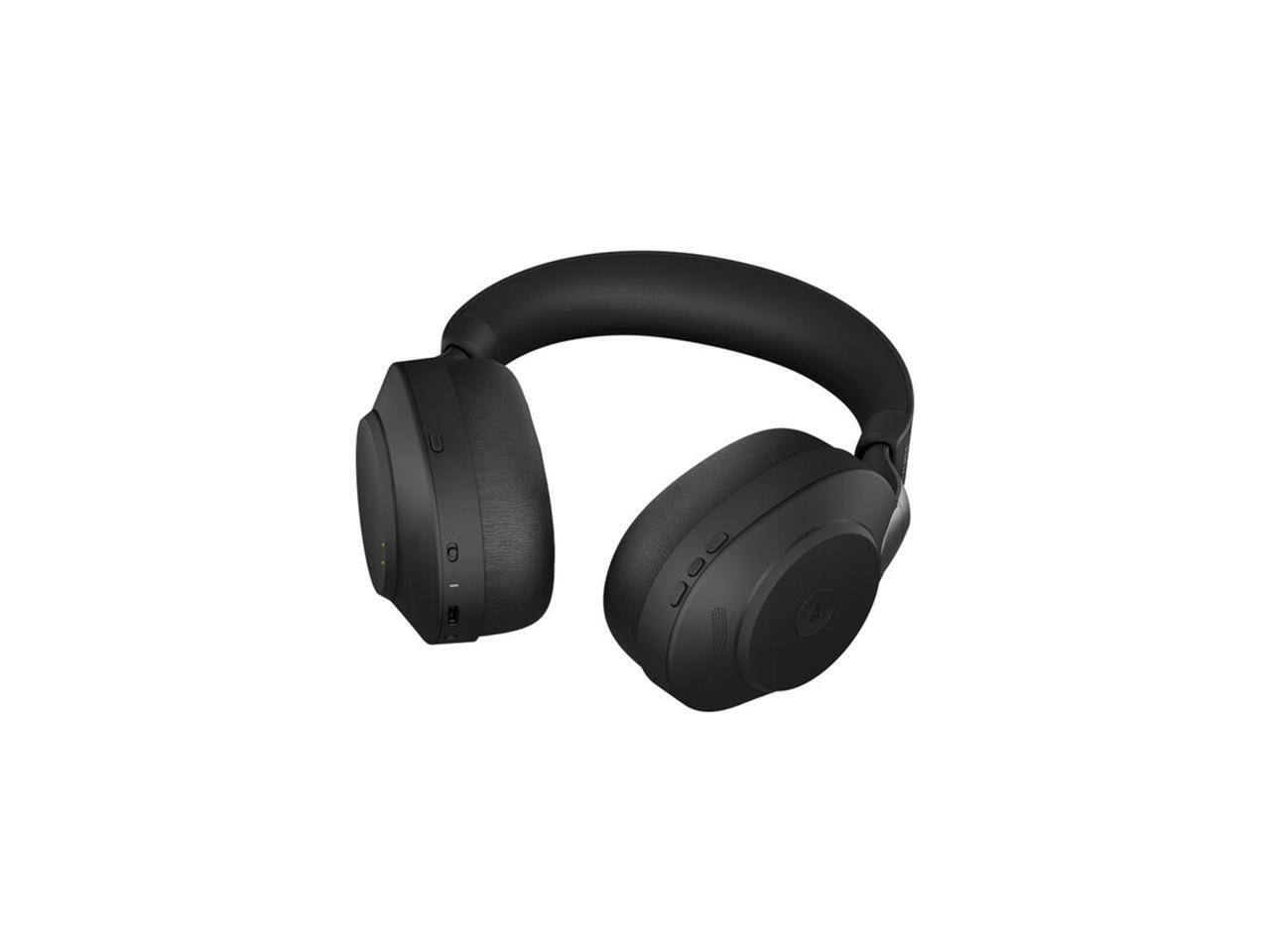 Left. Jabra - Jabra Evolve2 85 Headset - Stereo - Wireless - Bluetooth - Over-the-head - Binaural - Supra-aural - Black - Black.
