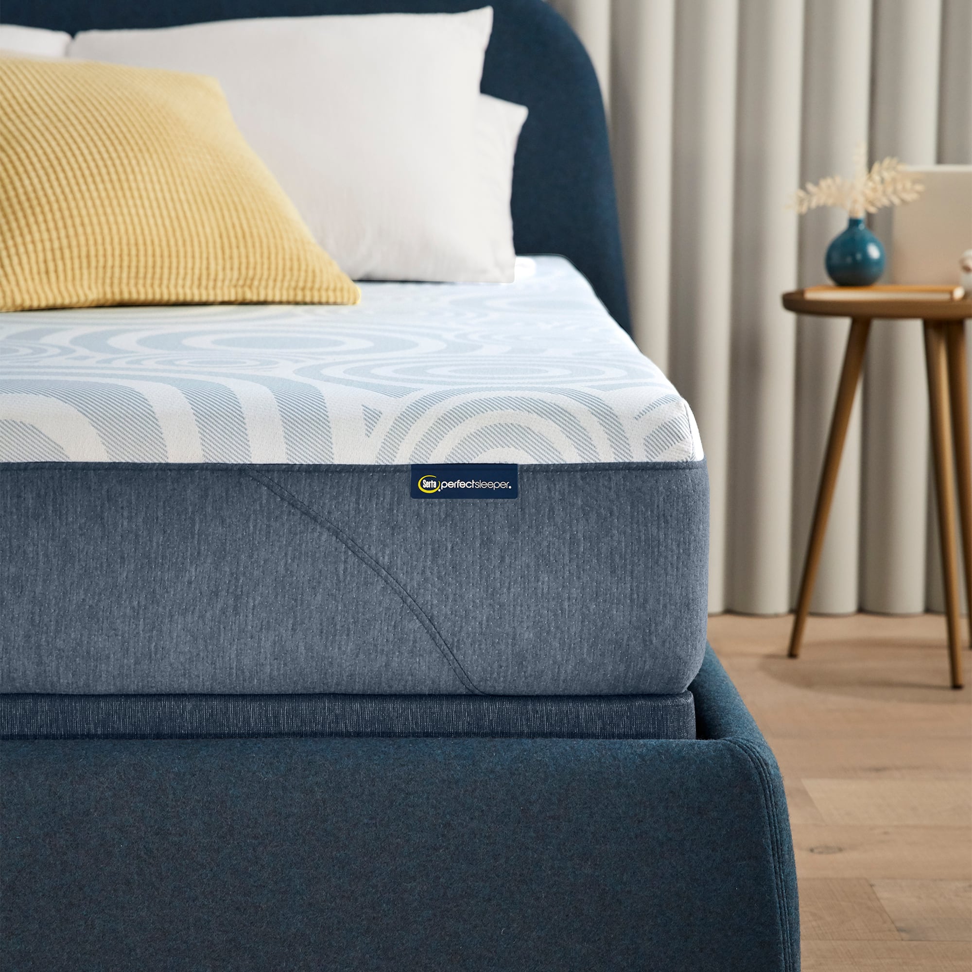 Alt View 12. Serta - Perfect Sleeper Nestled Night 10” Medium Firm Gel Memory Foam Mattress-in-a-box - Multi.