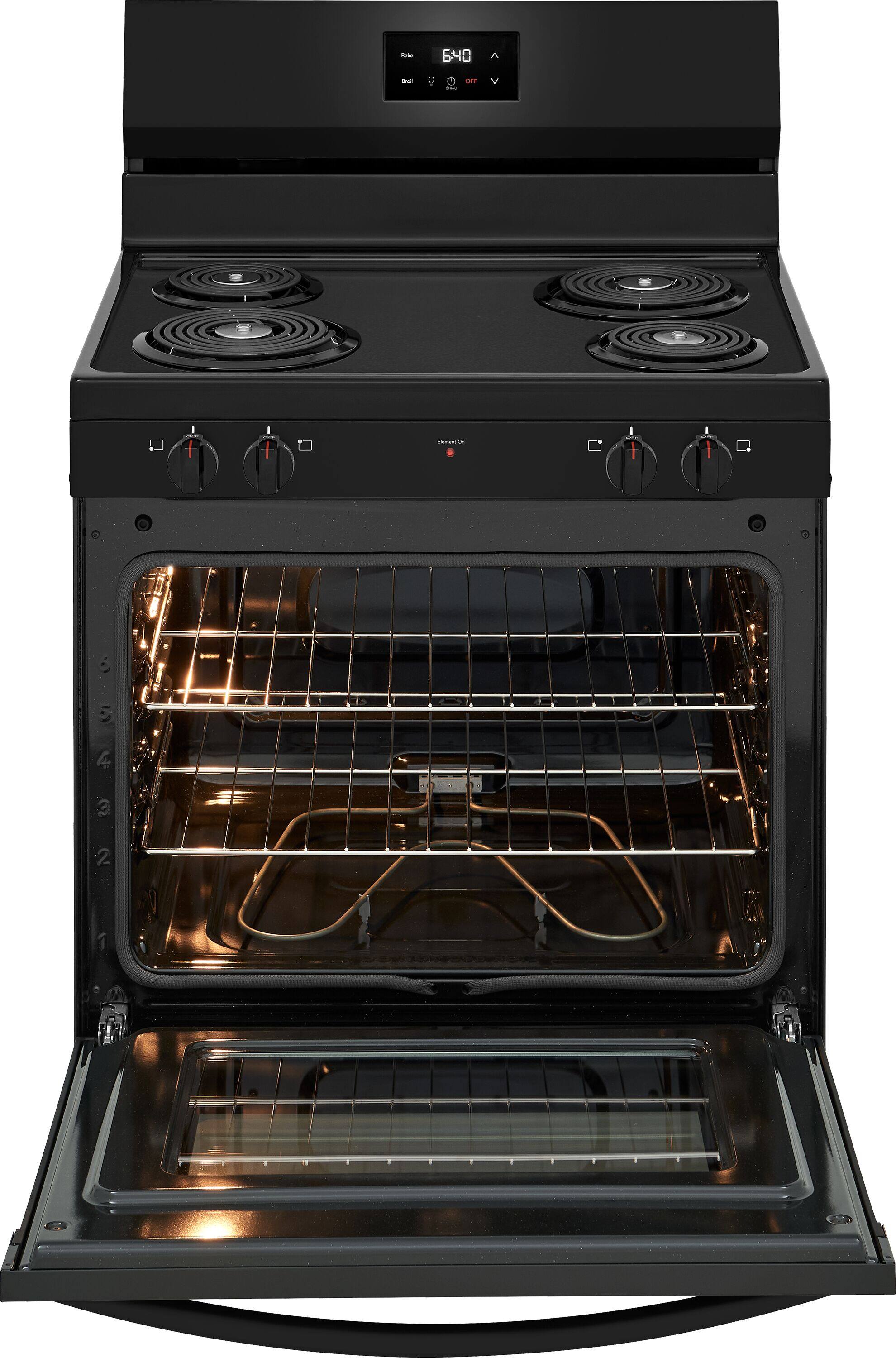 Left. Frigidaire - 30" Electric Range - Black.