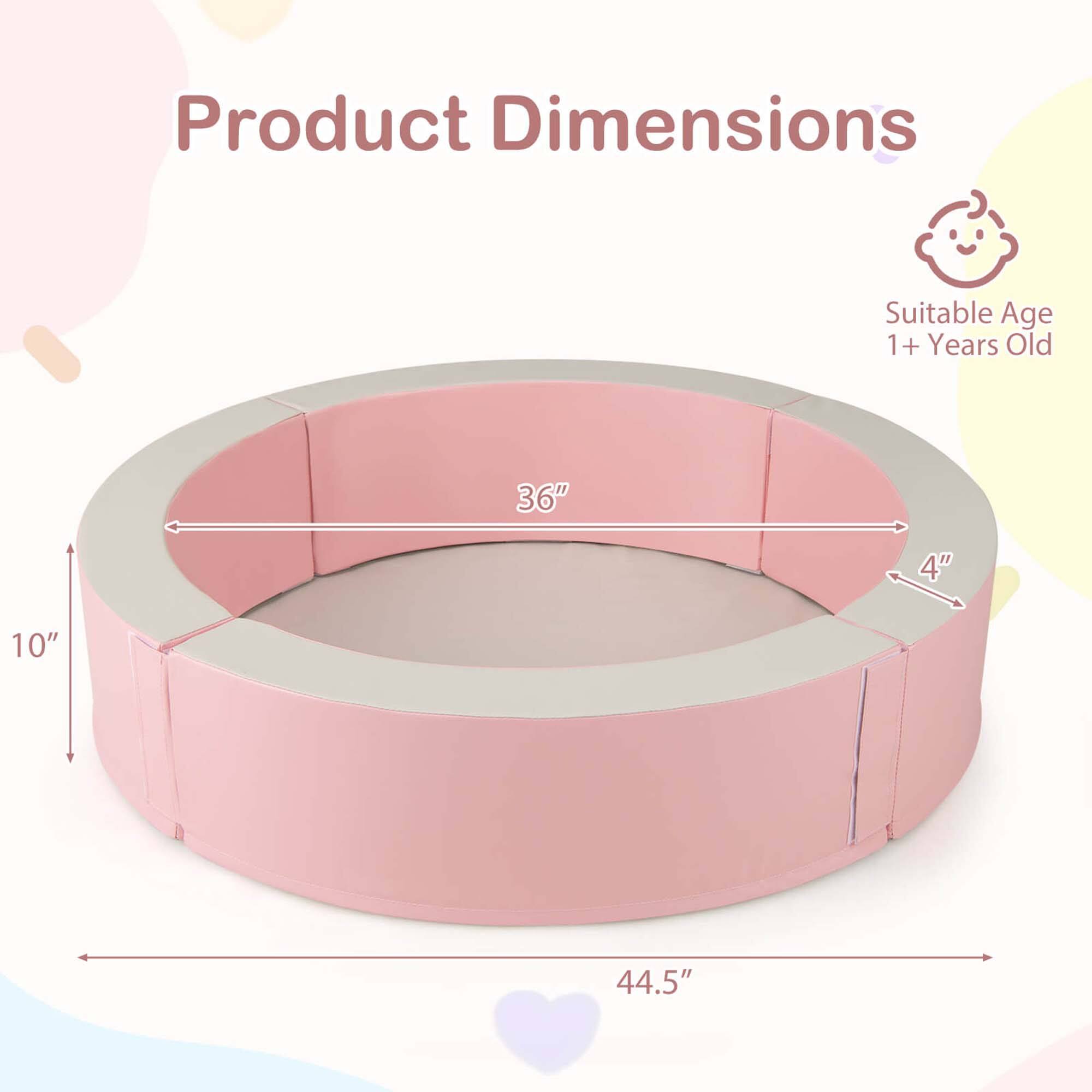 Product Dimensions  
Suitable Age: 1+ Years Old  
36" x 4" x 10" x 44.5"