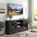 Alt View 8. Ecooso - 70 Inch TV Stand with Glass Doors, Cubbies and Drawer Storage - Black.