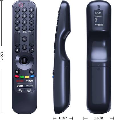 VINABTY MR23GA Telecomando vocale sostituito Adatto per LG MR21GA/MR22GA OLED Z2/1, G2/G1, C2/C1, B2/1, A2/1 Models,Sub AKB76043107 AKB76036201 AKB76039901 VINABTY MR23GA Telecomando vocale sostituito Adatto per LG MR21GA/MR22GA OLED Z2/1, G2/G1, C2/C1, B2/1, A2/1 Models,Sub AKB76043107 AKB76036201 AKB76039901