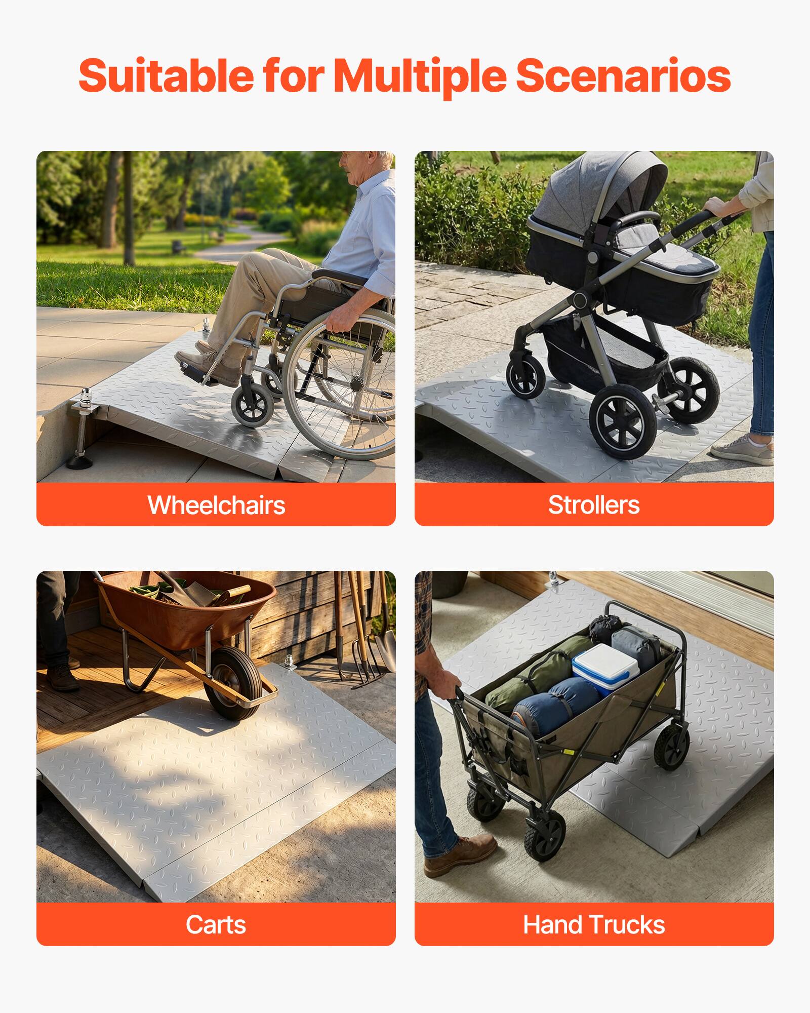 Suitable for Multiple Scenarios

Wheelchairs

Strollers

Carts

Hand Trucks