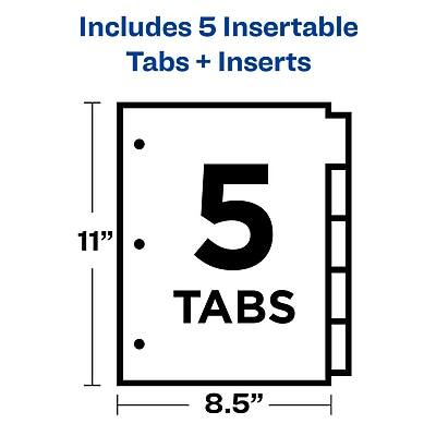 Includes 5 Insertable Tabs + Inserts

5 Tabs

11" x 8.5"