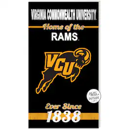 Jardine - VCU Rams 11" x 20" Indoor/Outdoor Home Of The Sign - Black