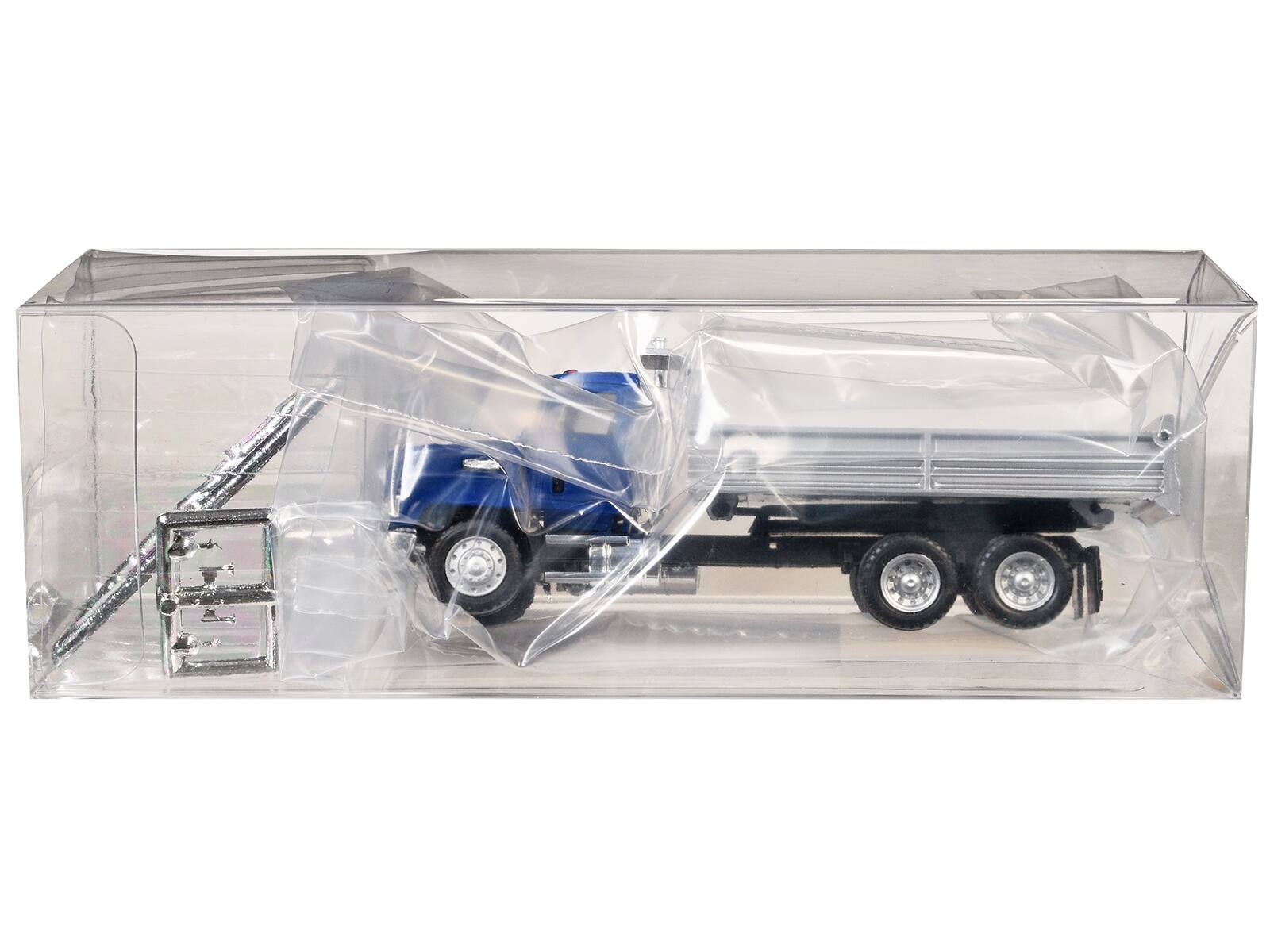 Left. Promotex - Mack Dump Truck Blue 1/87 (HO) Plastic Model Car by Promotex - Blue.