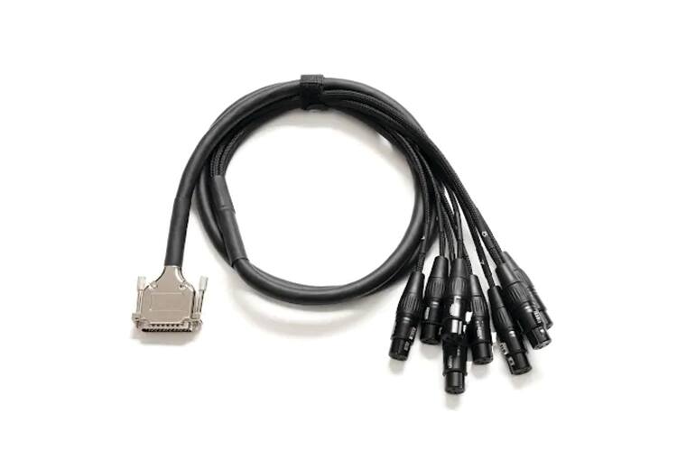 Front. Warm Audio - Premier 8-Channel DB25 to XLRF Audio Breakout Cable, with Durable Metal Thumb, for Stage and Studio Audio Applications.