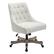 Angle. OSP Home Furnishings - Tindal Office Chair - White Boucle.