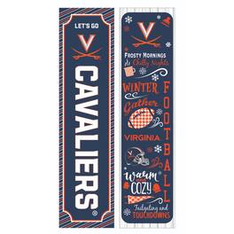 Evergreen Enterprises - Virginia Cavaliers 47" Double Sided Winter Leaner Fan Sign - Multicolor