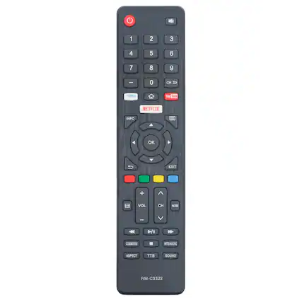 G 1 2 3 4 5 6 7 8 9 0 CH U VUDU You Tube NETFLIX INFO OK EXIT + VOL CH PICTURE - /I COSUBTITLE MTS/AUDIO ASPECT TTS SOUND RM-C3322
