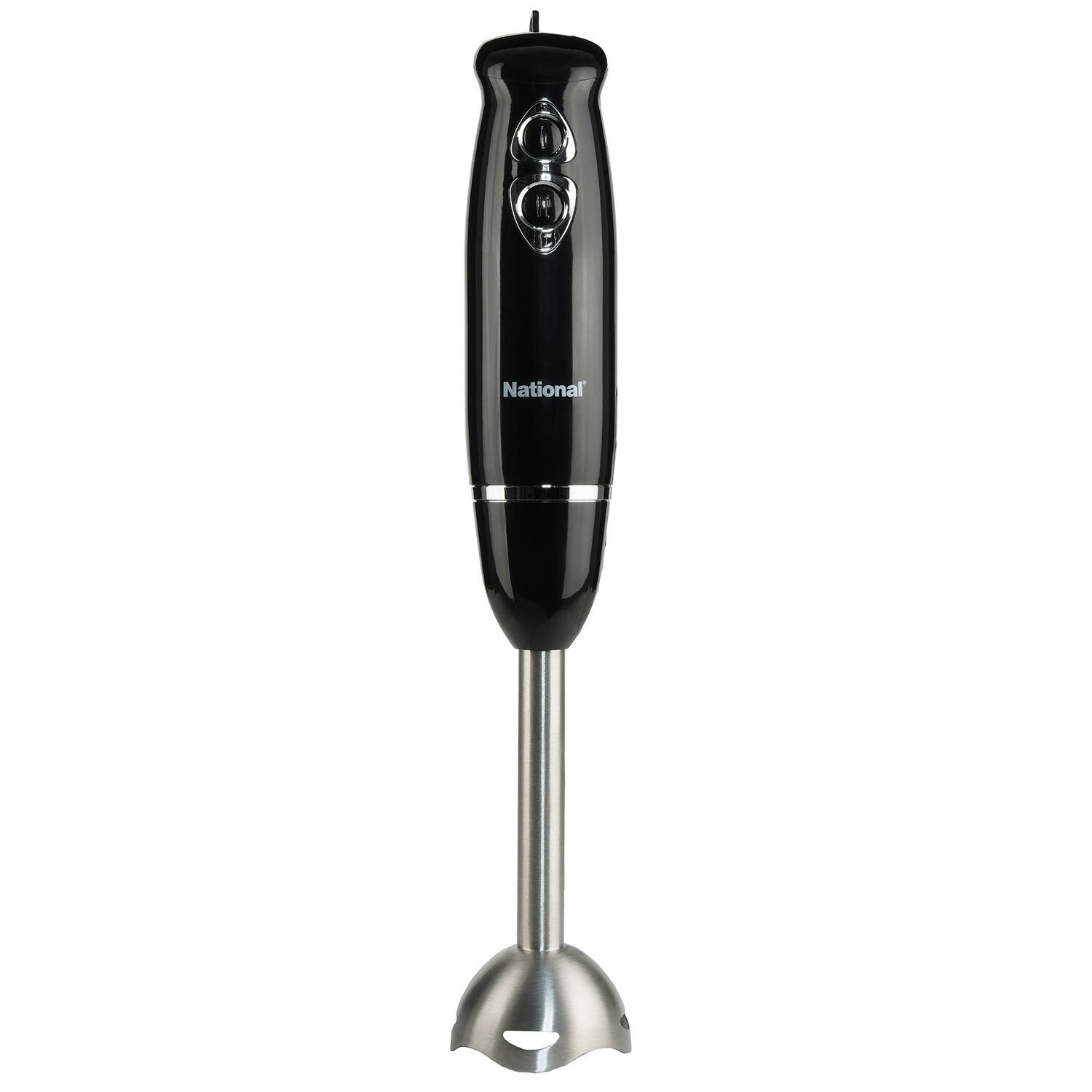Angle. National - 500-Watt Multi-Purpose 4-in-1 Immersion Blender with Attachments - Black.