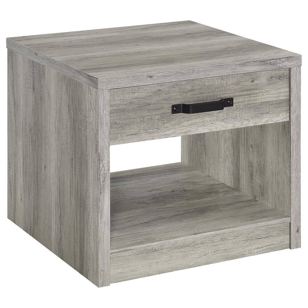 Alt View 2. Coaster Co. of America - Felix 2-piece Coffee and End Table Set Grey Driftwood - Brown.