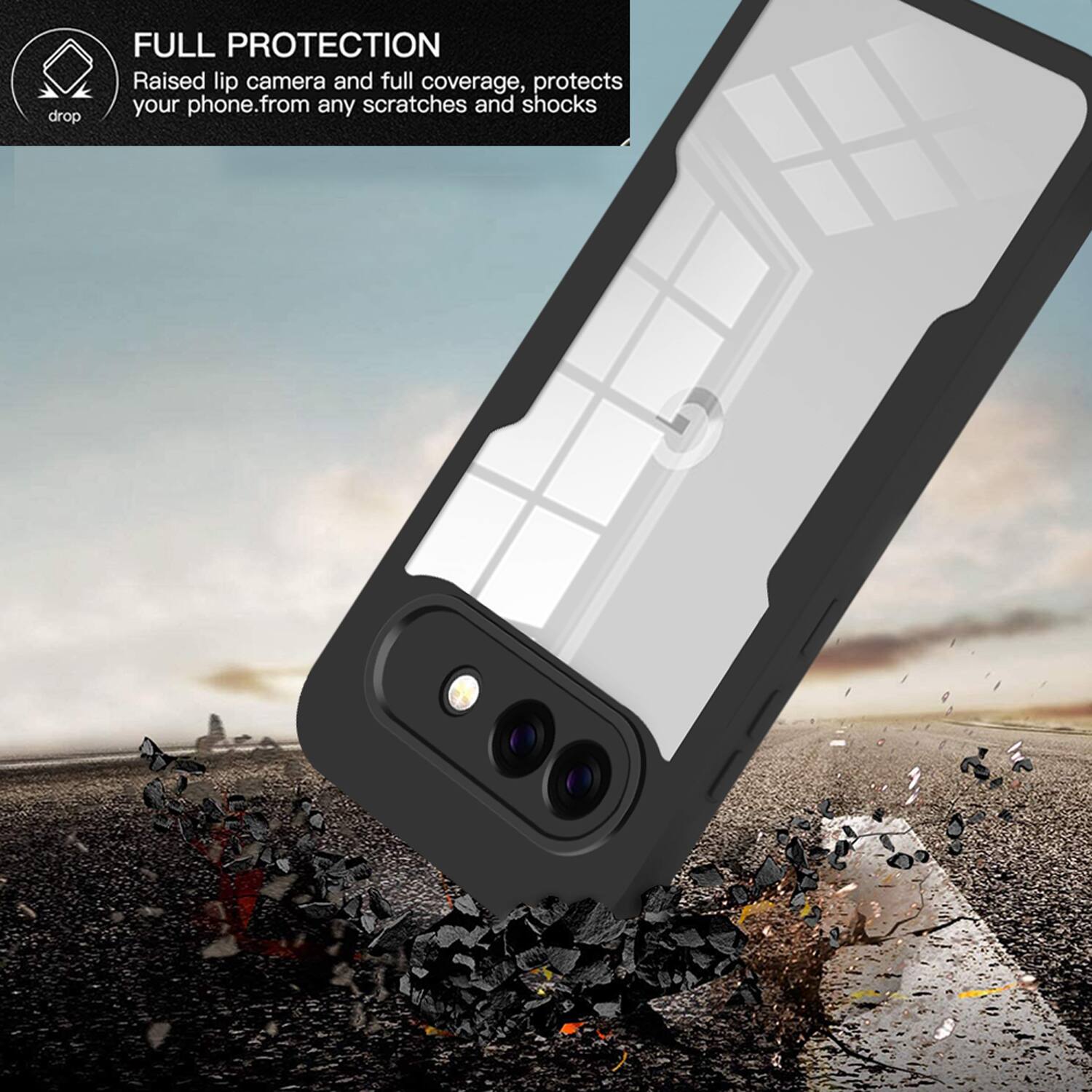 FULL PROTECTION

Raised lip camera and full coverage, protects your phone from any scratches and shocks