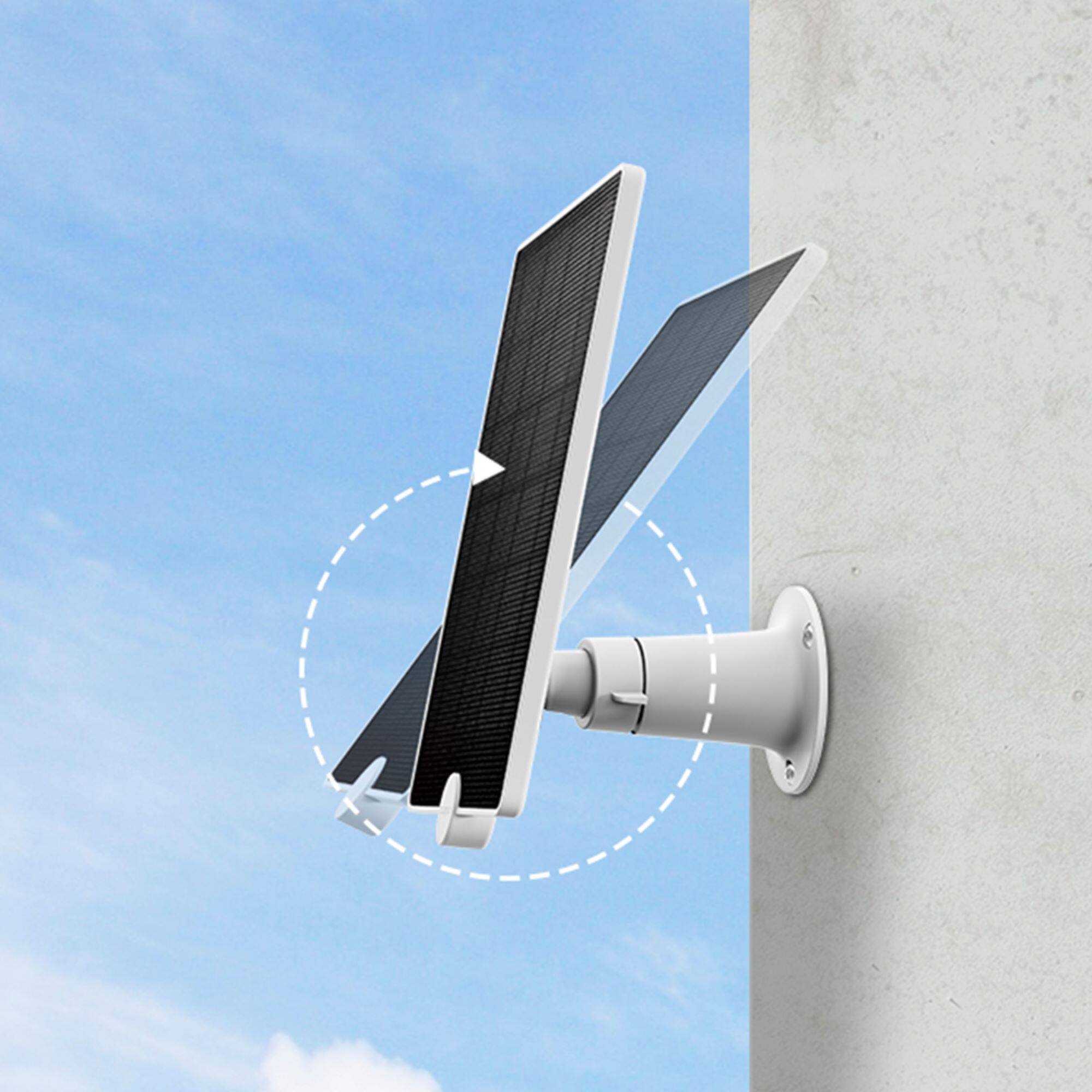 Alt View Zoom 15. TP-Link - Tapo Mountable Solar Panel for Tapo Home Security Cameras - White.